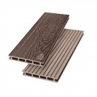 Террасная доска SW Standart-Plus 146*6000*22 темно-коричневая